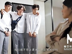 Japanese teacher gang-banged by her energized students Japanese teacher gang-banged by her energized students