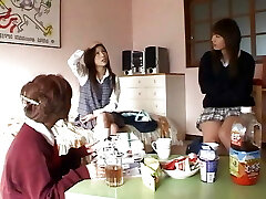  Asian Girls Femdom Party! Japanese brats want fun! 