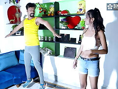 Yoga Teachers wants to have fun some wild game with his Sexy Girl ( Hindi Audio )