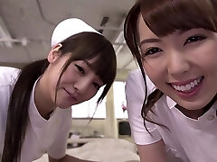 Yui Hatano with Rei Miziuna Three-way nurses
