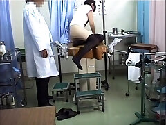 Medical exam with hidden camera on Asian dame