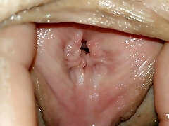 Extremely Close View Inside Sis's Pussy