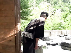 An Unfaithful Wifey Meets With Her Lover in a Super-fucking-hot Spring - Part.3
