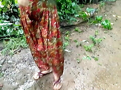 Step-sister Outdoor Pissing and getting Fucked In the Farm Bathroom by Daddy