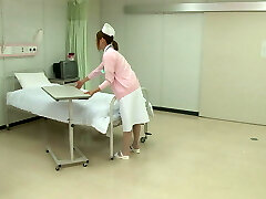Japanese nurse creampied at medical center bed!