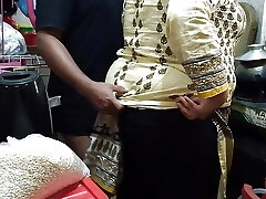 Tamil 55 yr old hot mom in law fucked by sonnie in law in kitchen - Cum in the big ass