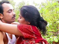 Village girl fucked in forest with Her Step DAD