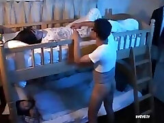 Nasty aroused male comes into the room of his sister in law and tempts her