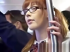 Insane girl fingerfucked to orgasm on bus