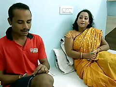 Indian wife interchange with skimpy laundry boy!! Hindi webserise hot sex