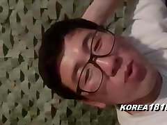 Korean eggheads have joy at room salon with nasty Korean babes