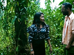 Boyfriend ravages Desi Pornstar The StarSudipa in the open Jungle for cum into her Jaws ( Hindi Audio )