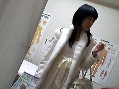 Asian romped in private parlor on Japanese massage spy video