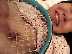 Uncensored Chinese milf affair with tennis racket Subtitled