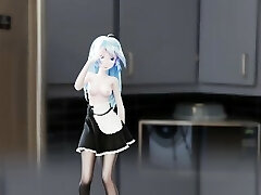 Mmd maid miku nibble 3d hentai