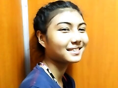 Thai angel does her superlatively fine to make the twink cum