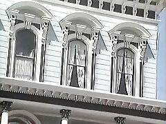 Lesbian duo and big titted mama