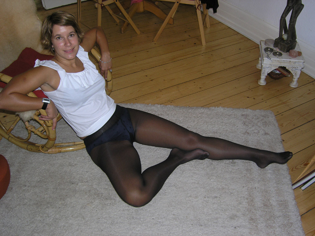 My wife pantyhose feet 28y images