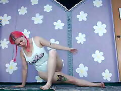 Cute Latina Milf Yoga Workout Flashing Big Boobs Nip brandyloveporn videos See through Leggings