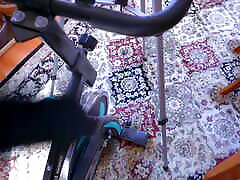 Butt Ass Naked Husband Riding His Bike and masturbating in the Morning