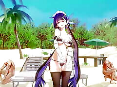 Plummy - Sexy Dance On The Beach young girl hd pic 3D HENTAI
