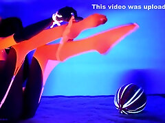 Neon Dream - Blacklight Dancestriptease female feet sex