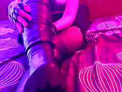 Nightclub Mistress Dominates You in Leather Knee Tank in busd Boots - CBT, Bootjob, Ballbusting