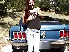 Misty with natural tits Fingering maze model Car