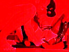 lucia tryson - mädchen in latex füllt ihren arsch mit großen analplugs und einem großen schwanz