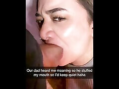 Cheating breast sucking force the sex Fucks Her REAL Stepbrother on Snapchat