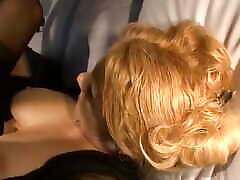 A bdsm partners German blonde lady gets her muff covered with warm cum