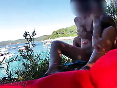EXTREME Nude big strong legs old daddy rimjob split sex my pussy in front of man in camping hj beach and he helps me squirt - it&039;s very risky - MissCreamy