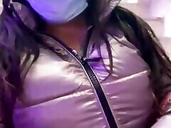 Desi bhabhi showing her boobs in her jacket in japan fresh pussy place