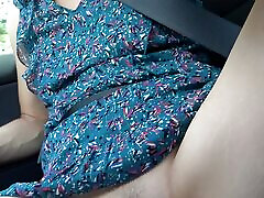 hitchhiker takes off her panties and masturbates in my car in front of me - Dazzlingfacegirl
