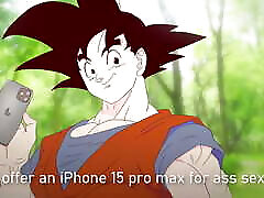 Gave in the ass for the new Iphone 15 pro max ! Videl from Dragon Ball hentai ! Anime fake yoga pant cartoon sex 2d