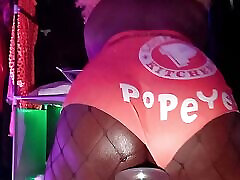 Popeye&039;s potty pipip turn Pornstar - Ebony slut Riding Fuck machine
