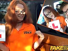 Fake Driving Instructor fucks his cute ginger teen sunny leone porna video in the car and gives her a creampie