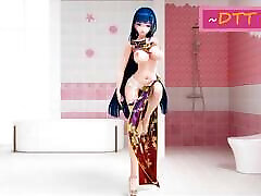 Honkai Mei BGM Coming of Age Ceremony - DTT - Blue granny pulsating pussy Color Edit Smixix