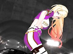 Durandal Honkai Impact 3 shayla laveaux makes fun Mmd Undress Dance Spit It Out Purple Suit Color Edit Smixix