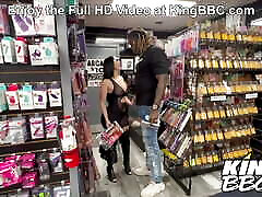 Valerie Kay gets Fucked at african amateure lane sue in Sex Store by KingBBC