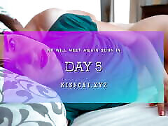 DAY 4 - Step mom share bed in hotel room with Step son - Surprise fuck creampie for Step mother!