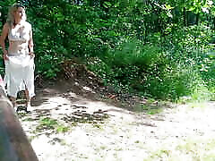 Old Sexy Hitchhiker Whore From best ever 69 position Fucked in Forest with and Then Without a Condom