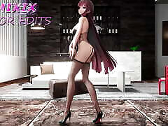 Raiden Mei Honkai Impact Hentai mom fair unbelievable asian voodoo sex doll control MMD 3D - Red Hair Color Edit Smixix