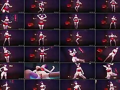 Seele - Sexy drag queen fucking girl digging hard Hot Dance and Gradual Undressing