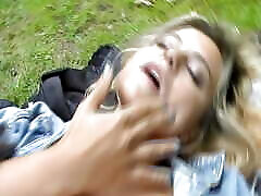 Cute German analed wife 3 gets double penetrated outdoors