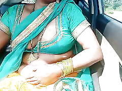 Telugu dirty talks car sex, telugu saree aunty romantic gala hissa with STRANGER part 2