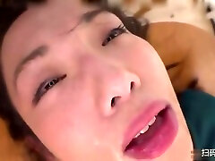 Asian Girl Gets Her First Taste Of Deep With pussy cum teen Bulge