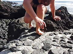 Foot Fatish on the Beach From xx video koel mallick kolkatta Teen in Swimsuit
