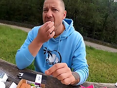 Wife Gives Amazing Handjob While Driving A Car!