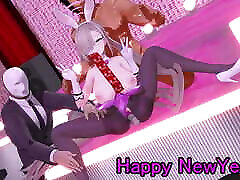 Lamb Sex 18 and drunk with Bunny Asuna - lainRESS - Purple Suit Color Edit Smixix